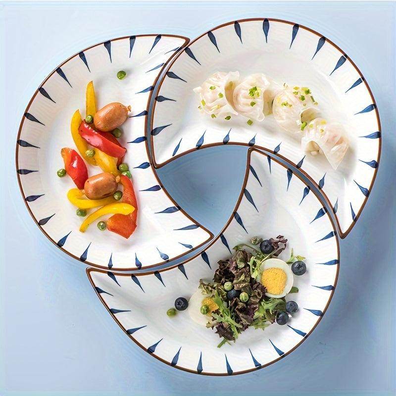 Moon-Shaped Ceramic Plate Set - My Store