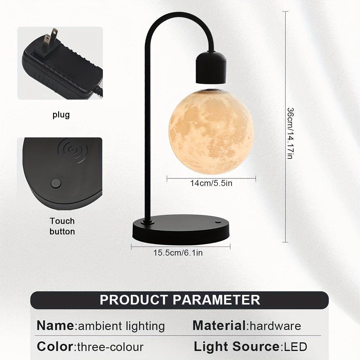 Magnetic Floating Moon Lamp with Wireless Phone Charger - My Store