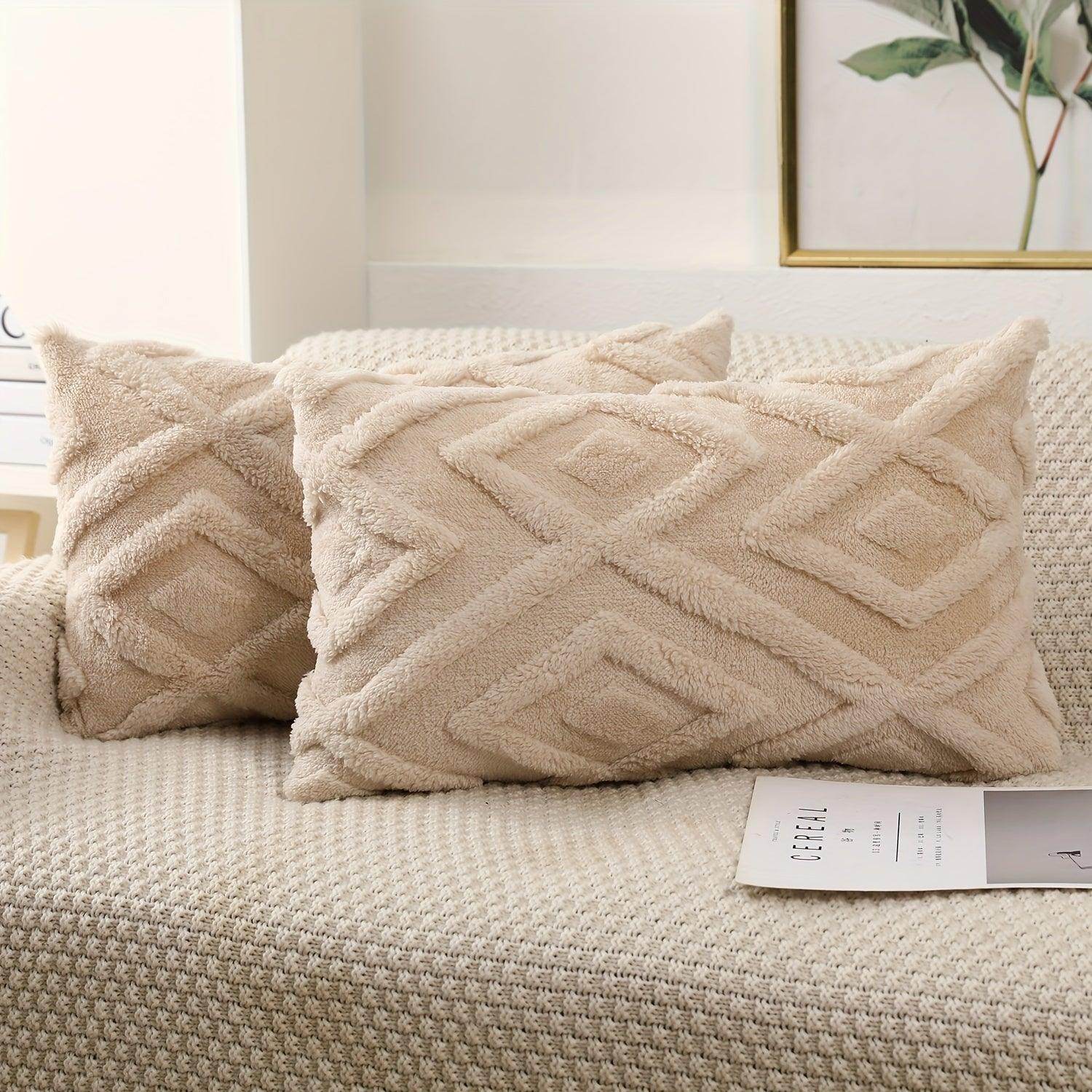 Soft Plush Velvet Pillow Covers (2pcs) - My Store