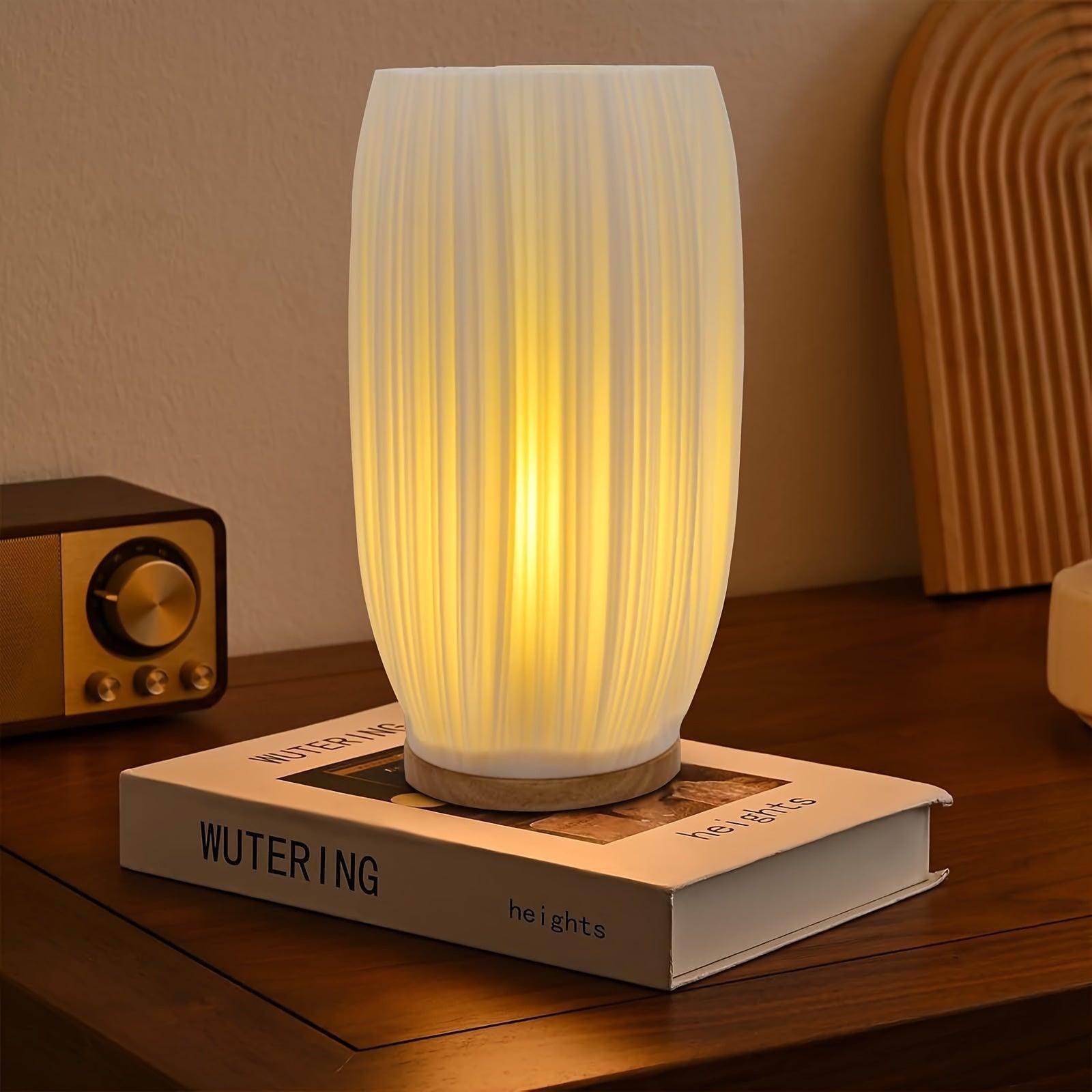 Modern LED Vase Table Lamp – USB Rechargeable & Dimmable - My Store