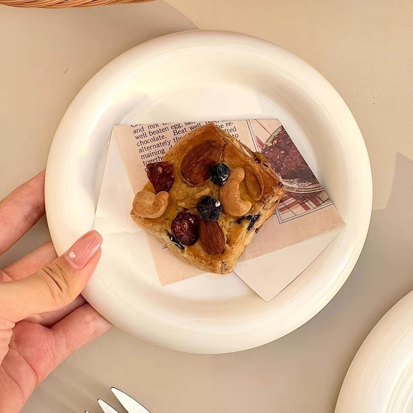 Durable Porcelain Dessert Plate - My Store