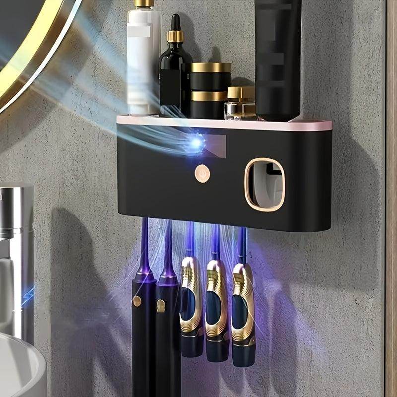 Toothbrush Holder with Toothpaste Dispenser - My Store