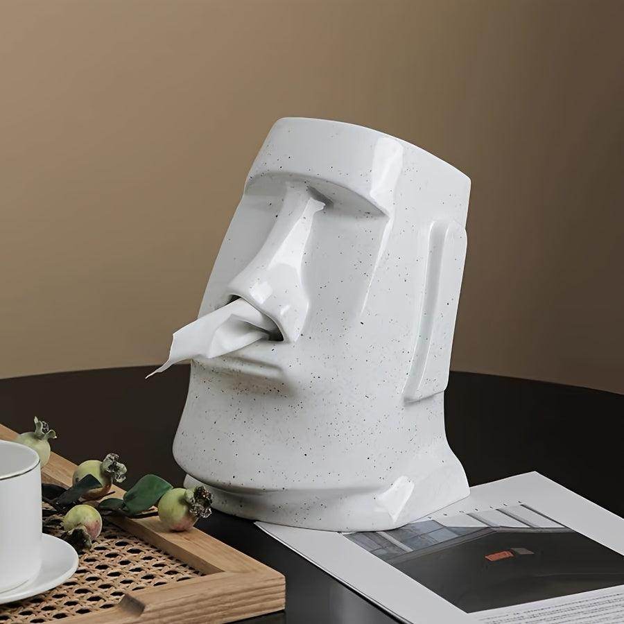 Moai Ceramic Tissue Box Holder - My Store