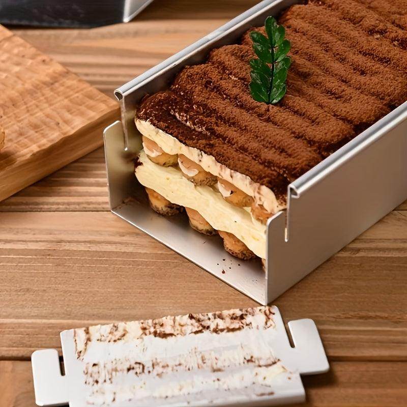 Versatile Aluminum Rectangular Cake Pan with Secure Base - My Store