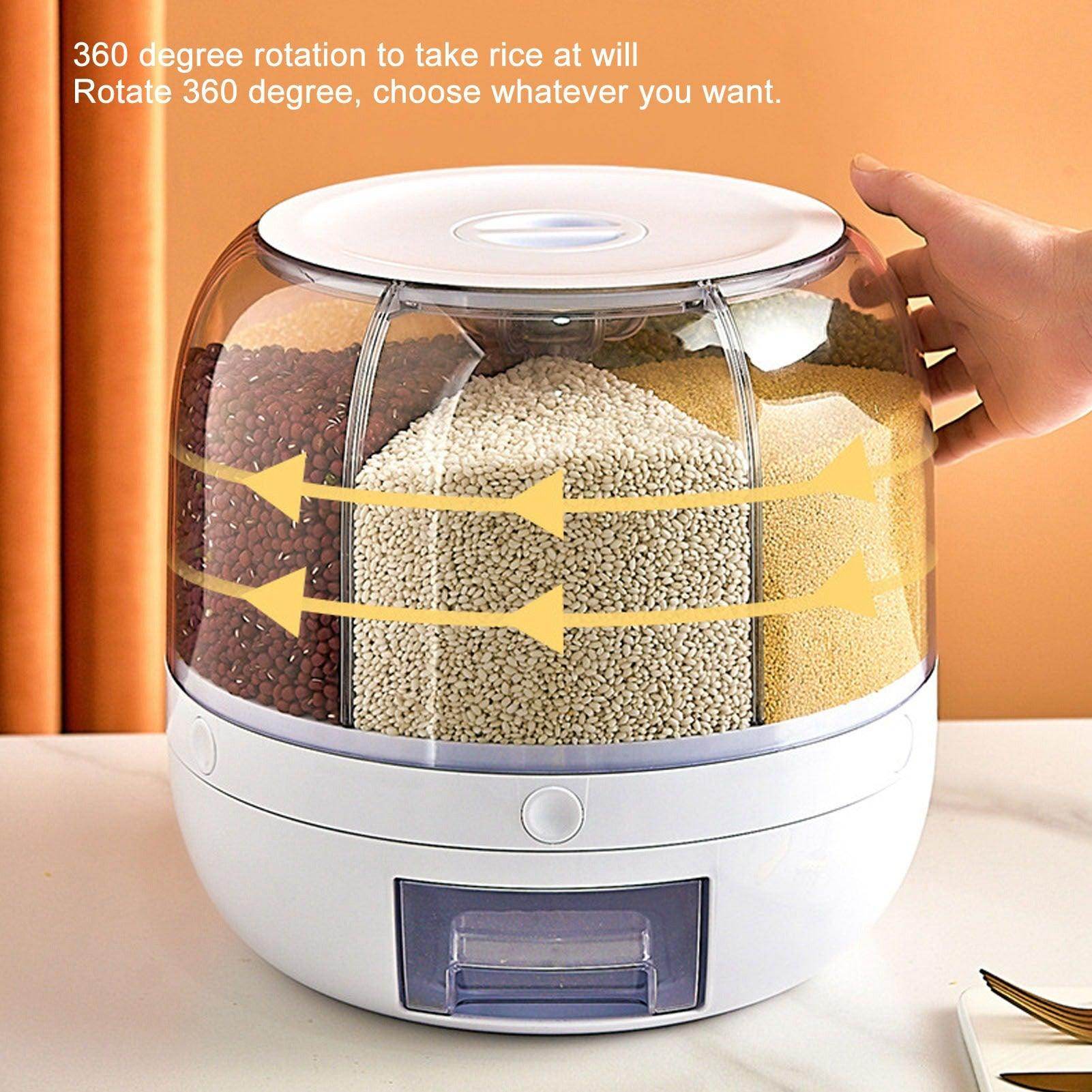 6 Grids Rotating Rice Dispenser - My Store