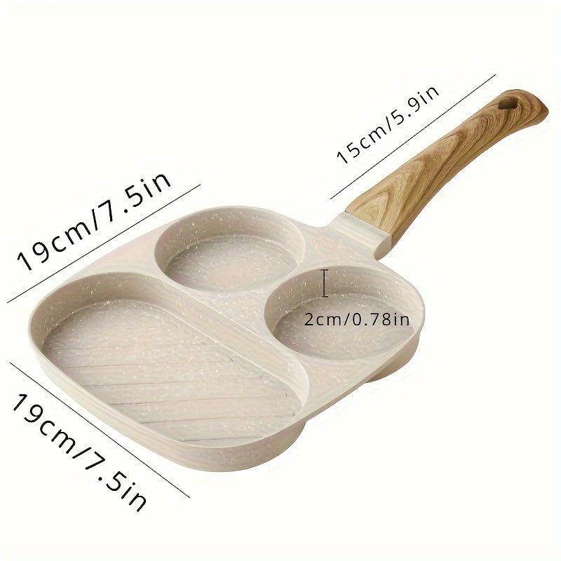 Triple Compartment Nonstick Breakfast Skillet - My Store