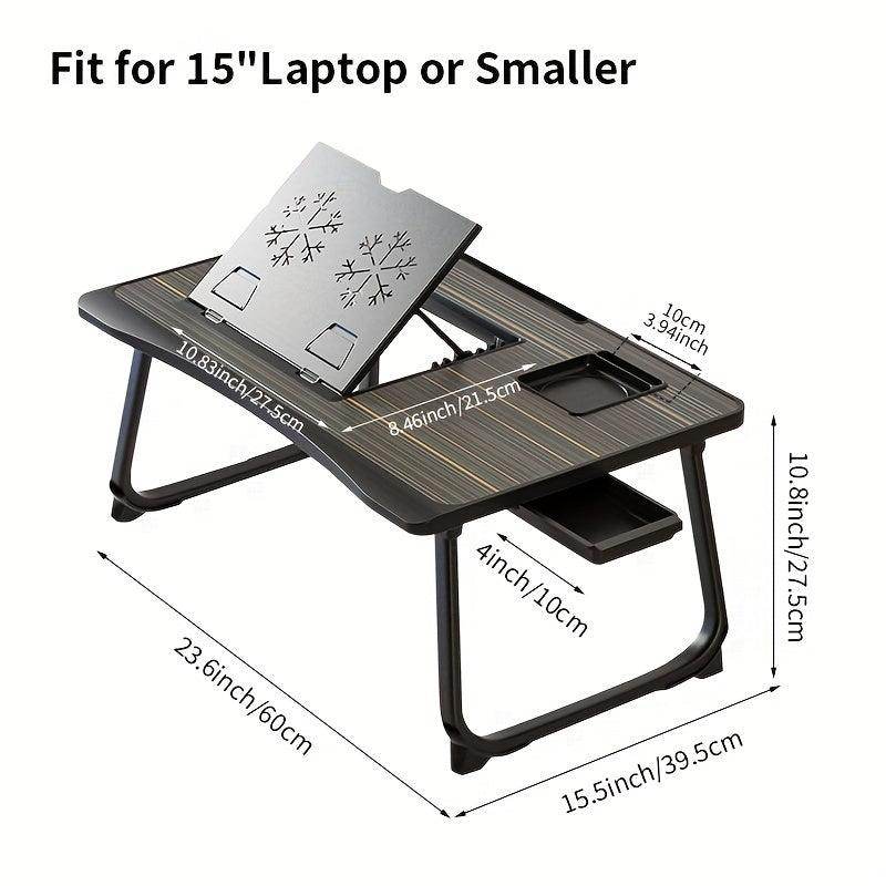 Foldable Laptop Desk with Cup & Phone Holder - My Store