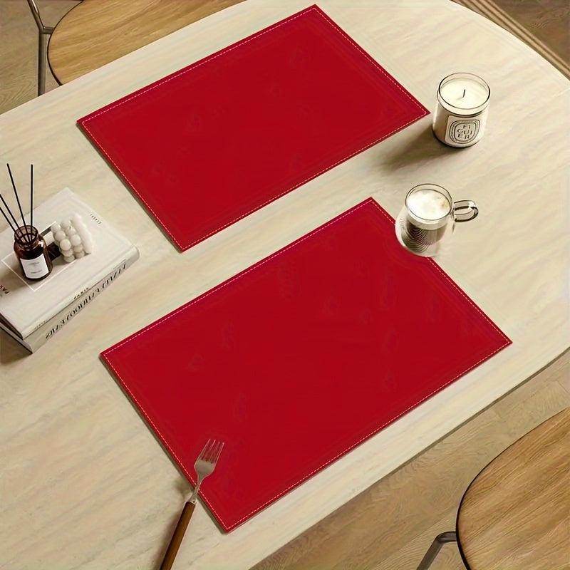 Red Theme Linen Table Runner Set - My Store