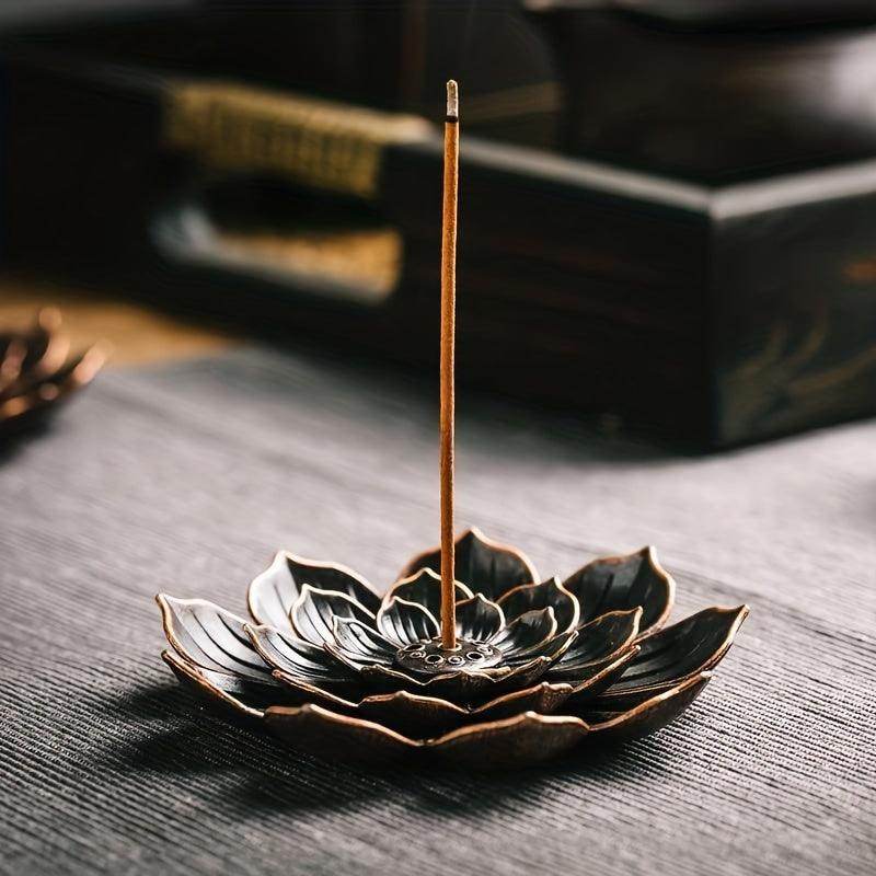 Brass Lotus Incense Diffuser - My Store