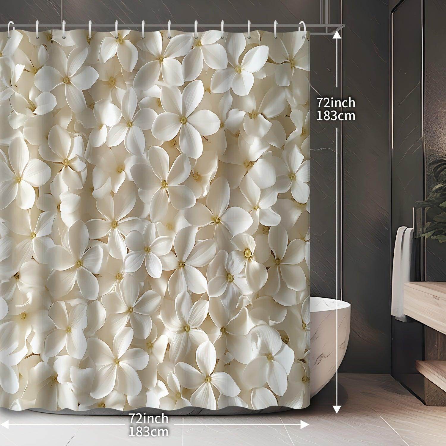 3D Floral Shower Curtain - My Store