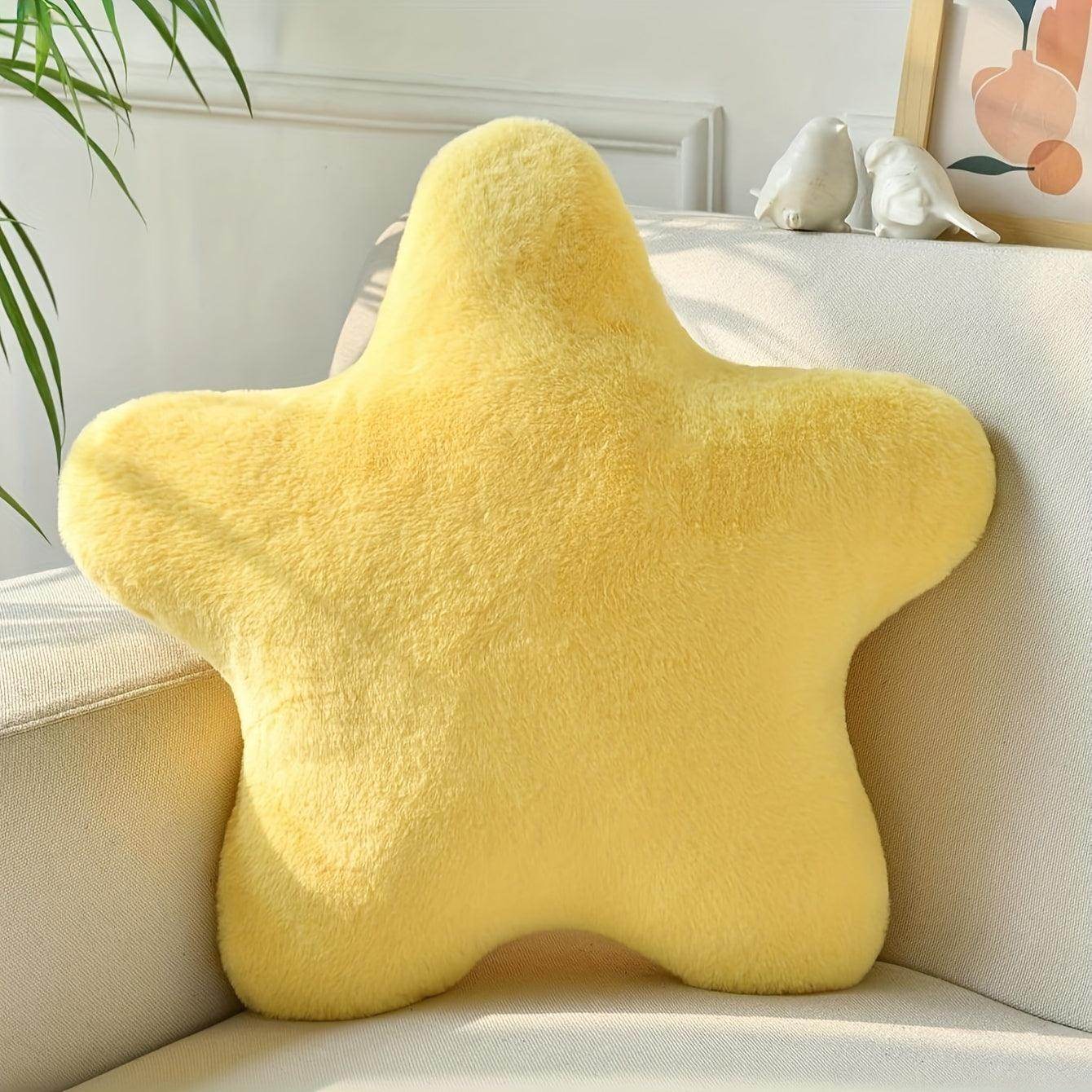 Modern Star-Shaped Plush Throw Pillow - My Store