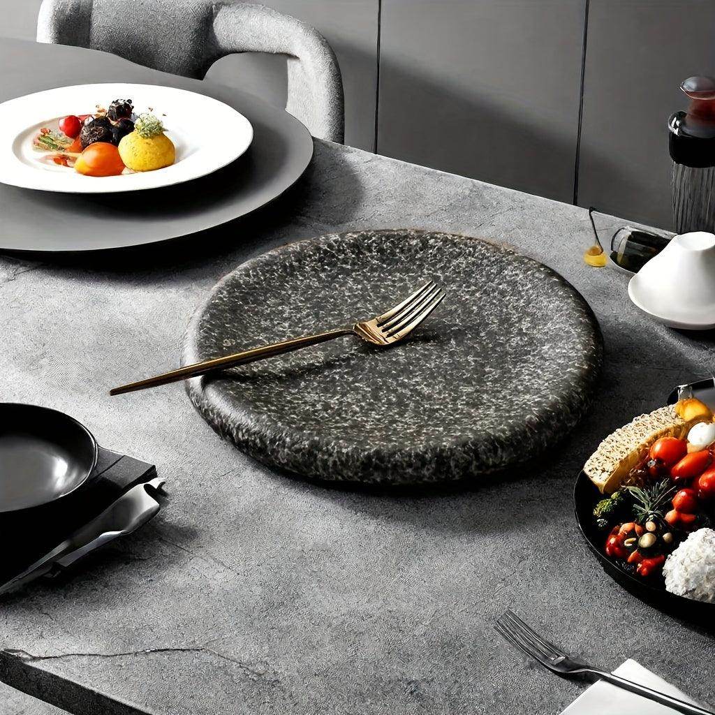 Elegant Oval Ceramic Salad Plate - My Store