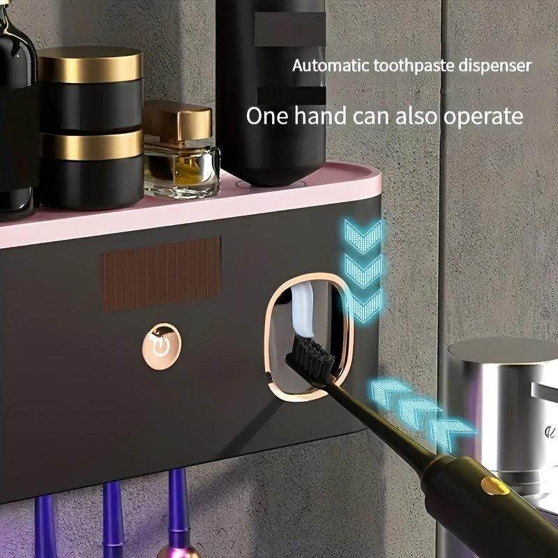 Toothbrush Holder with Toothpaste Dispenser - My Store