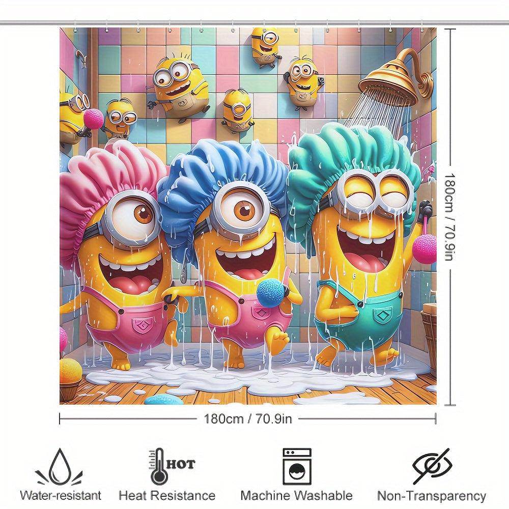 MINIONS Waterproof Shower Curtain Set - My Store