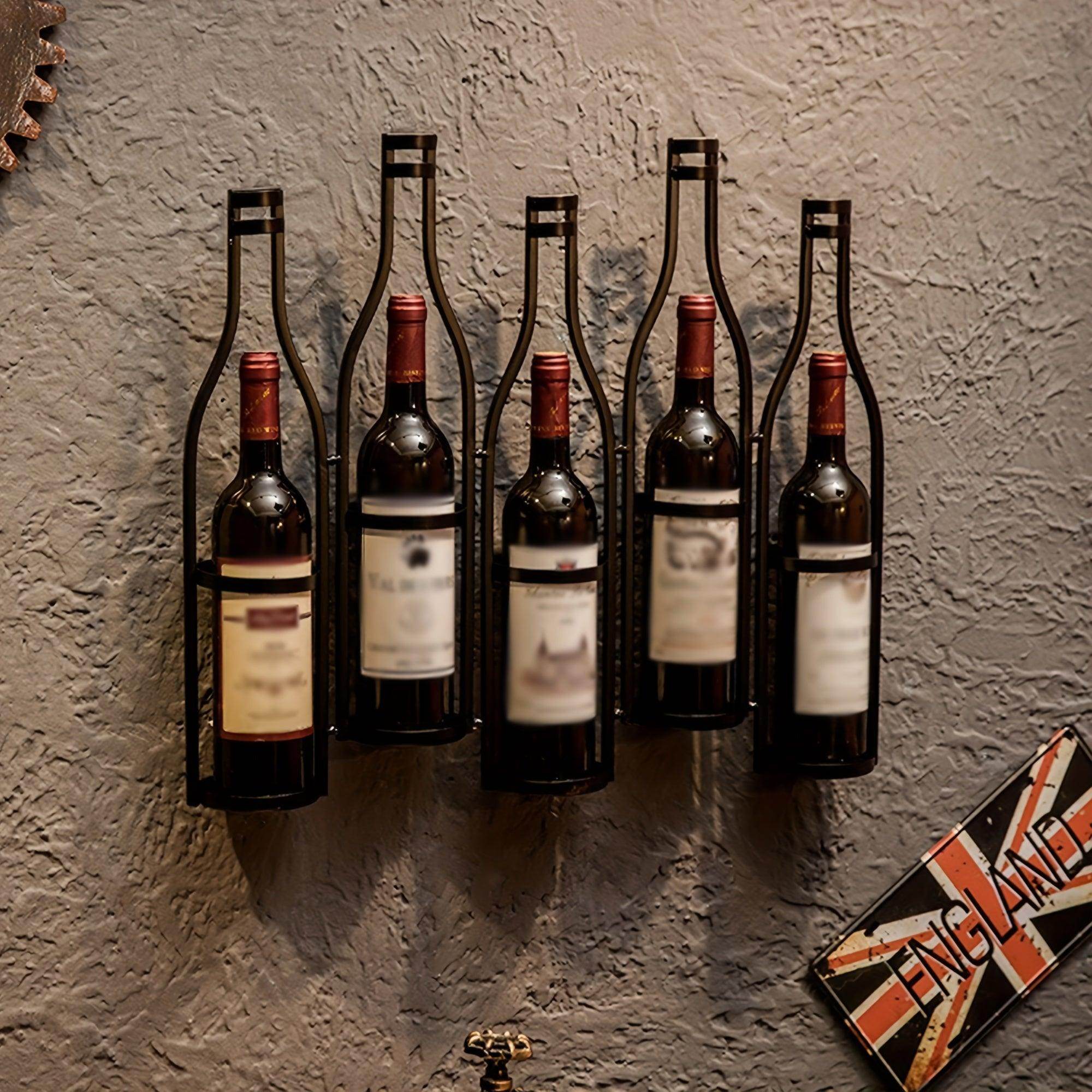 Vintage Iron Wall-Mounted Wine Rack - My Store