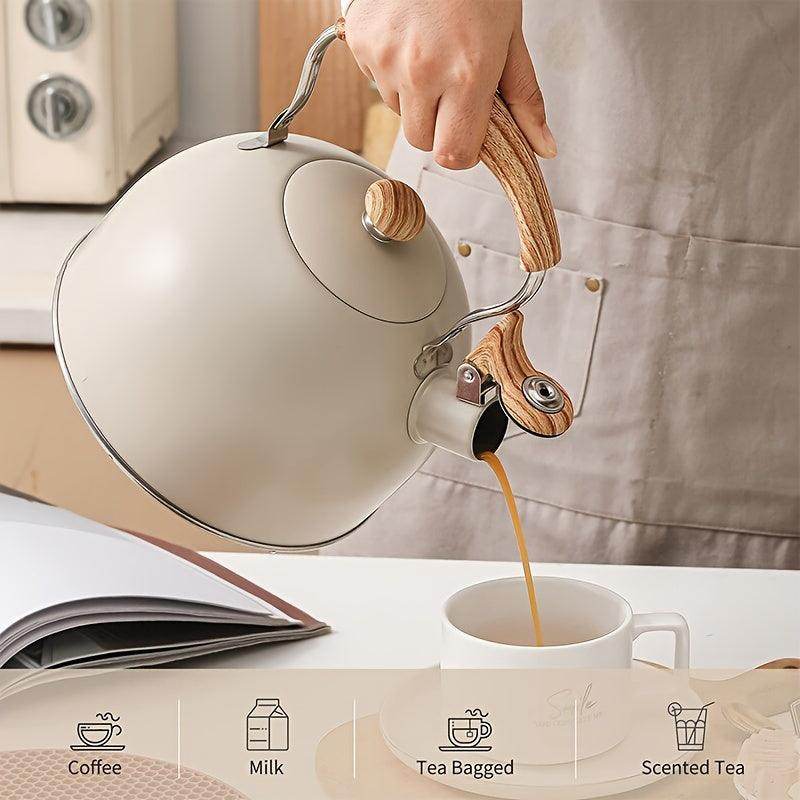 Tea Kettle with Wooden Handle - 2.5L Capacity - My Store