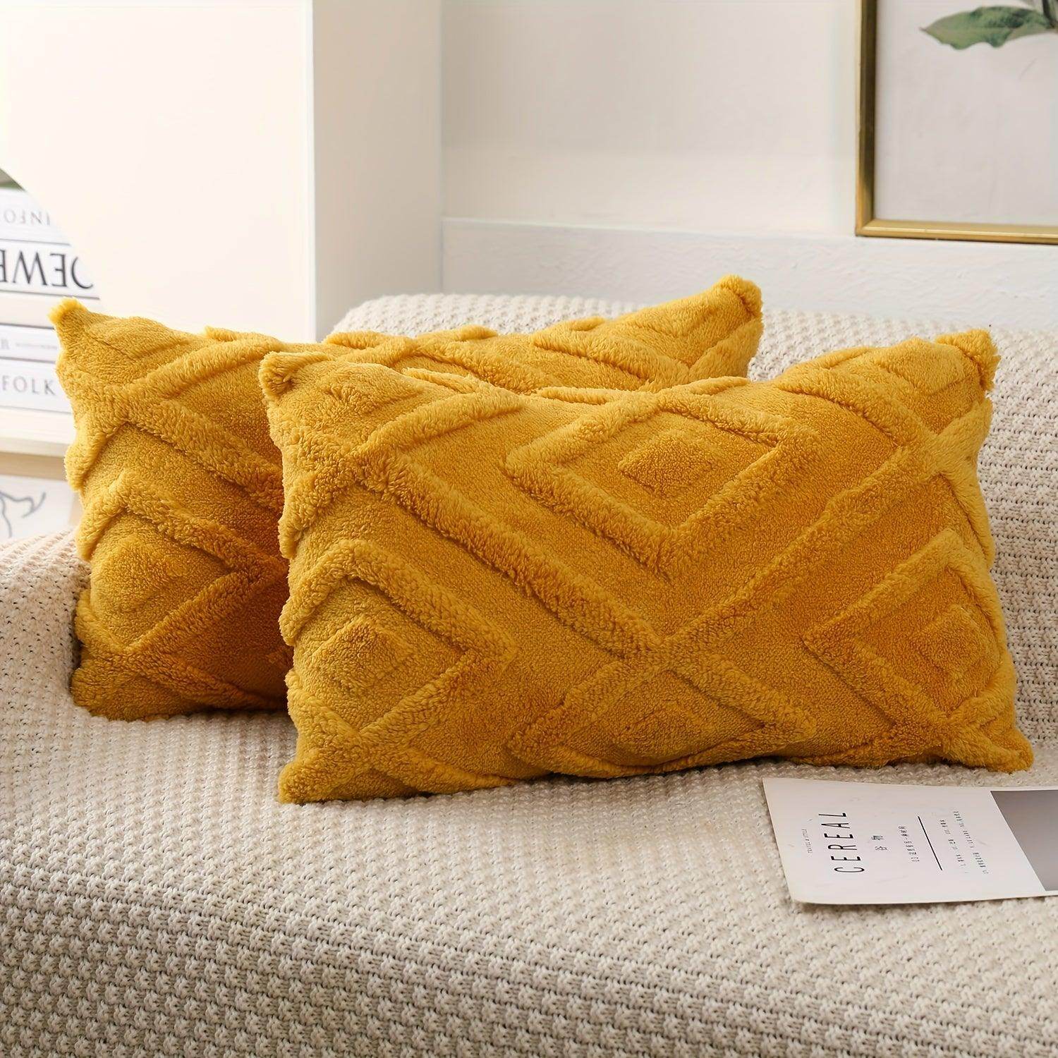 Soft Plush Velvet Pillow Covers (2pcs) - My Store