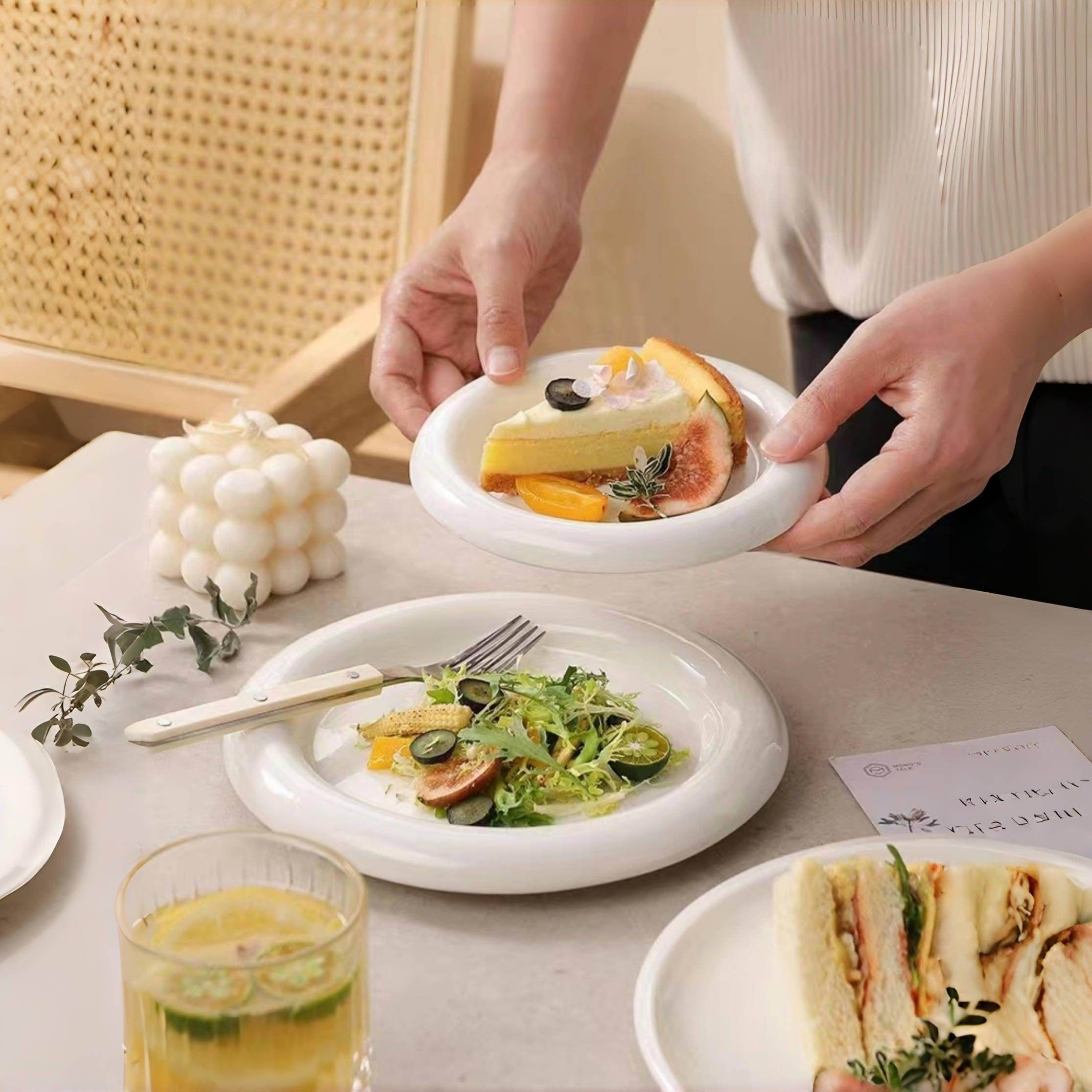 Durable Porcelain Dessert Plate - My Store