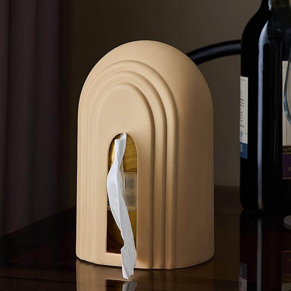 Arch-Shaped Ceramic Tissue Box - My Store