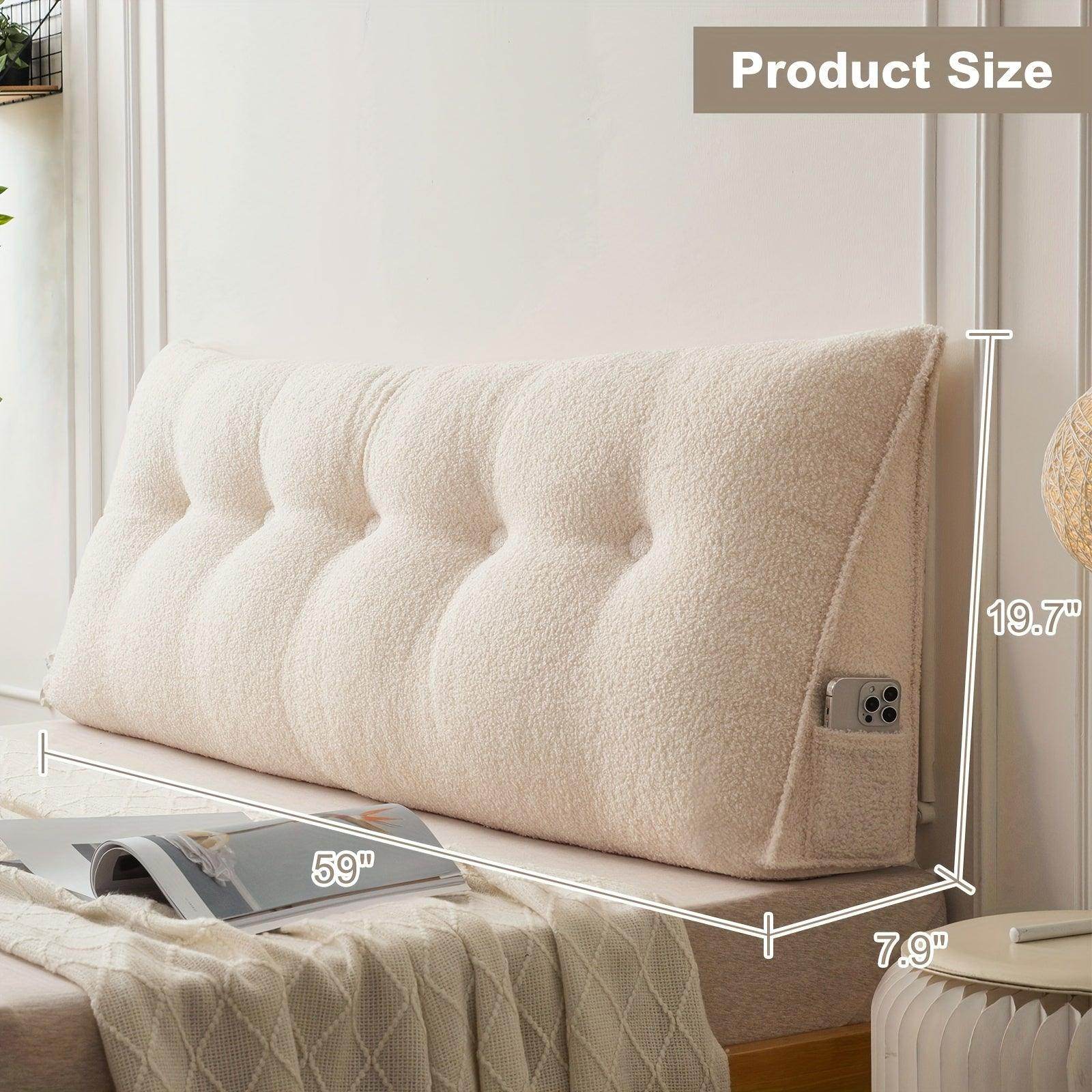 Removable & Washable Triangular Headboard Pillow - My Store