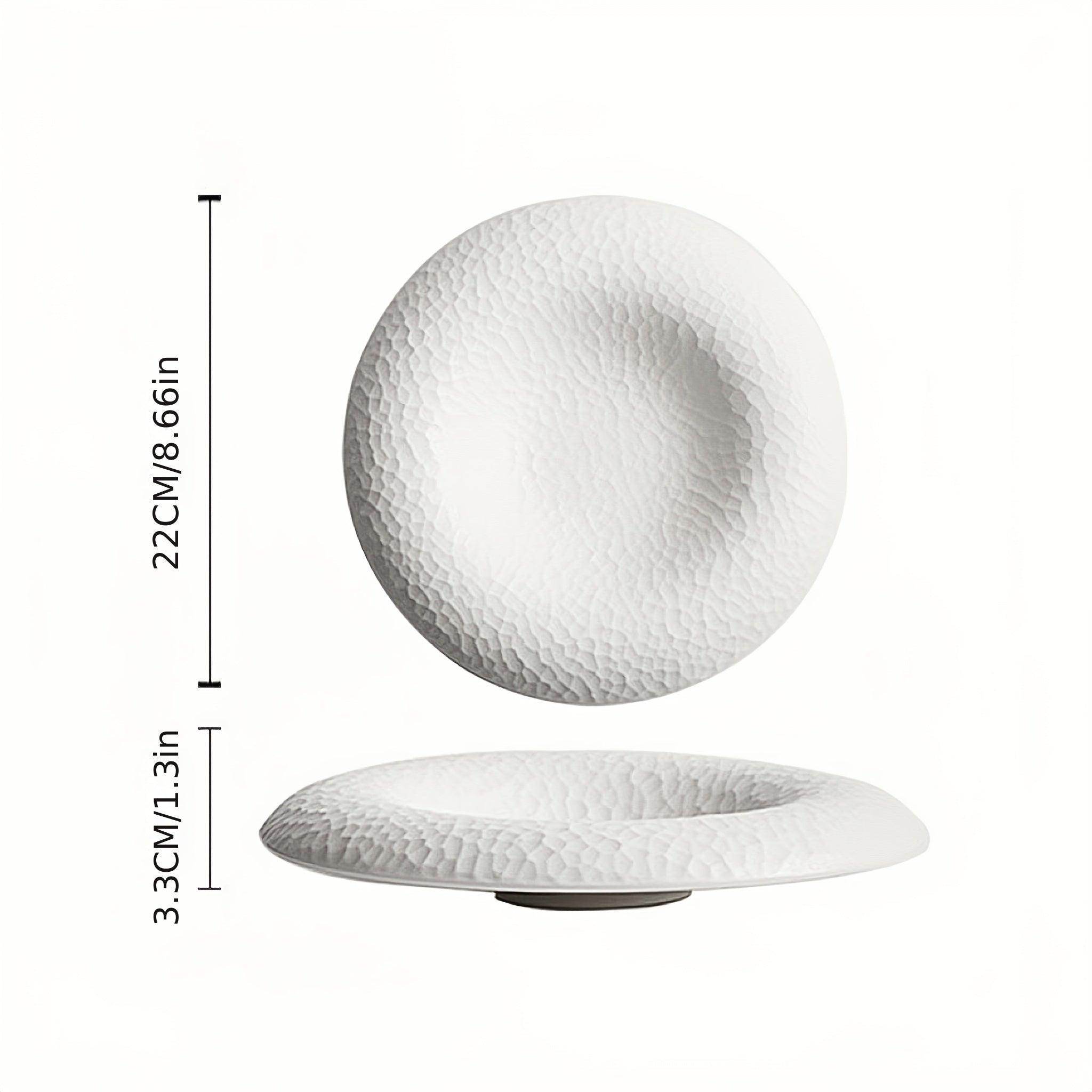 Elegant Black & White Ceramic Plate - My Store