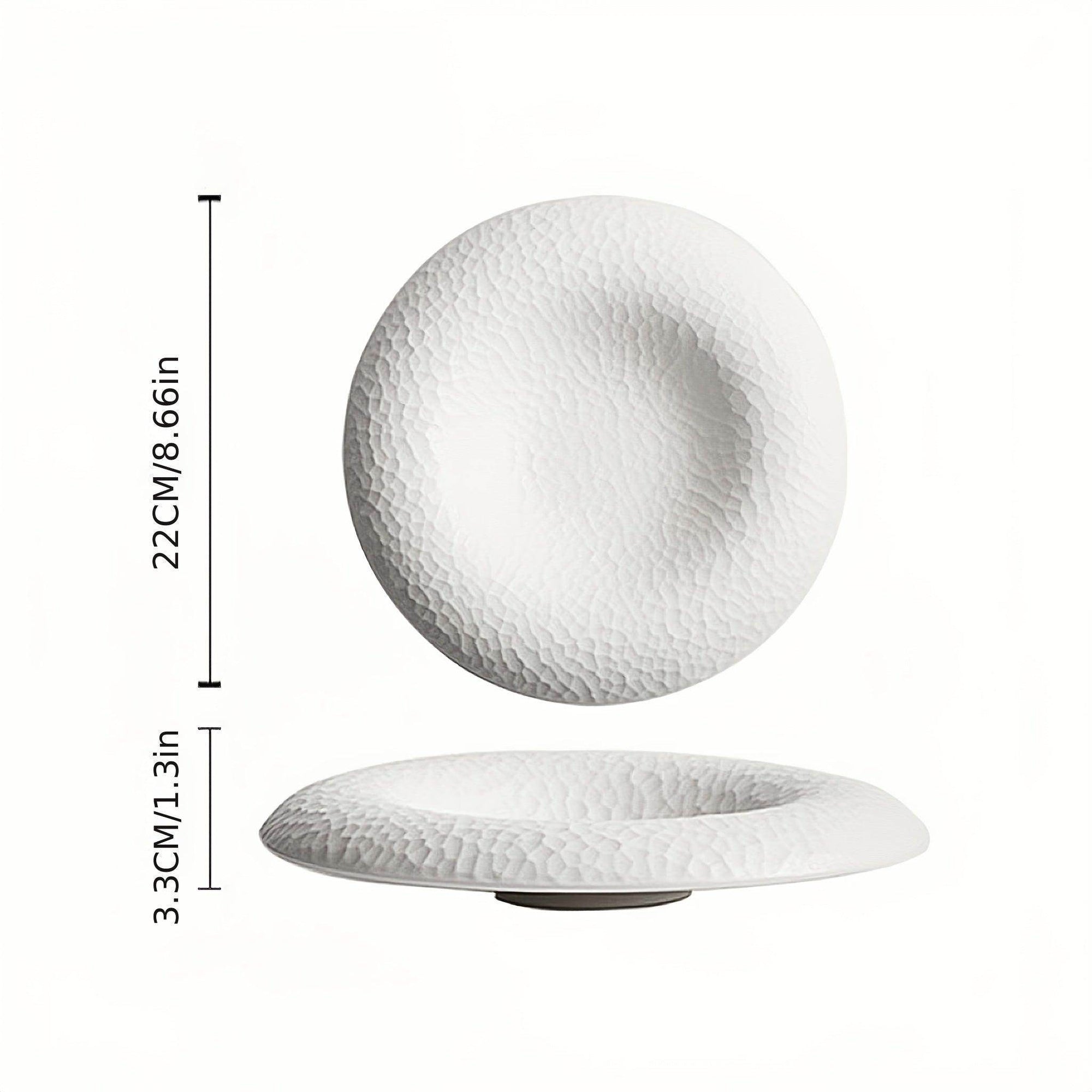 Elegant Black & White Ceramic Plate - My Store