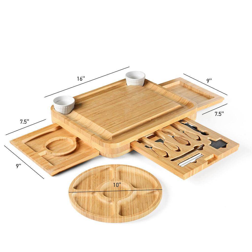 Bamboo Cheese & Meat Board Set - My Store