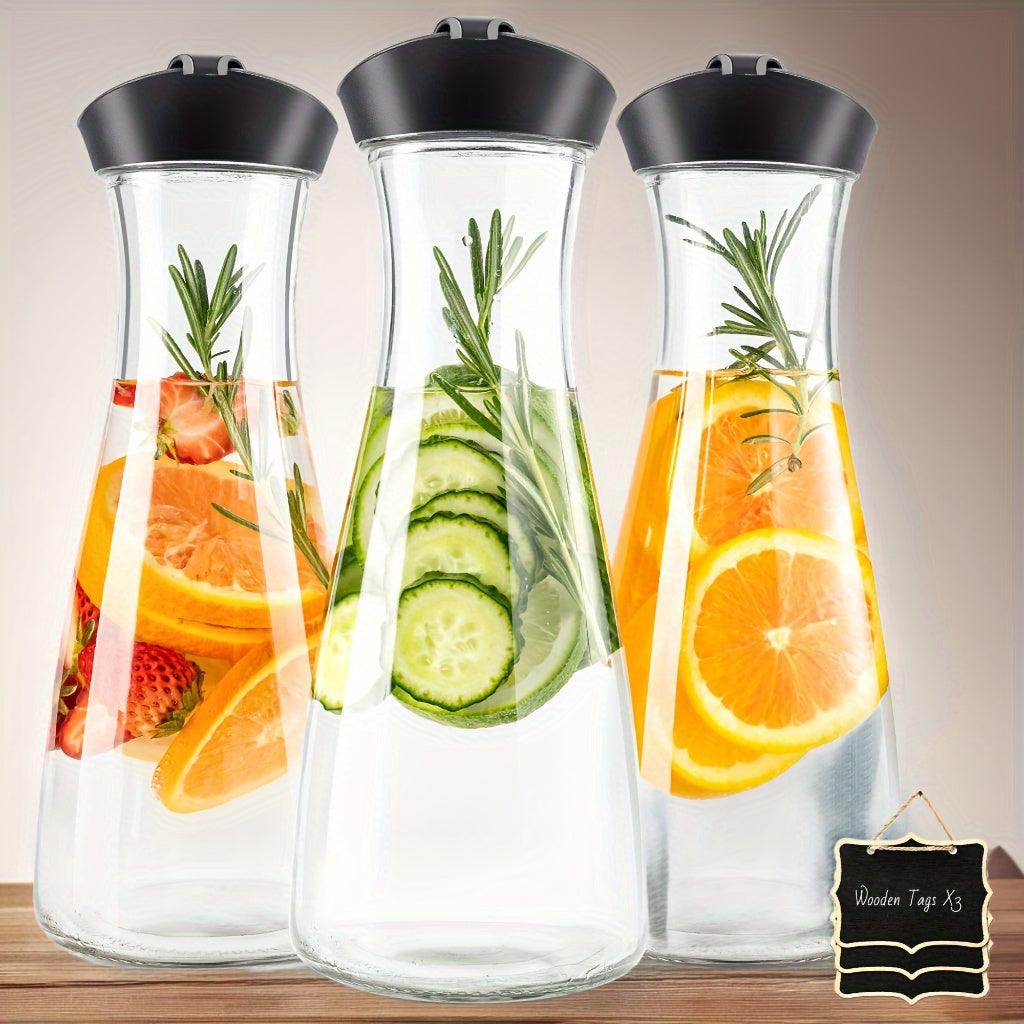 3-Pack Glass Bottle Pitcher Set - My Store