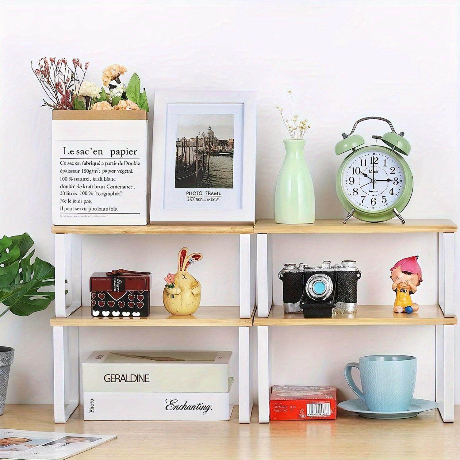 2-Pack Stackable Kitchen Cabinet Organizers - My Store