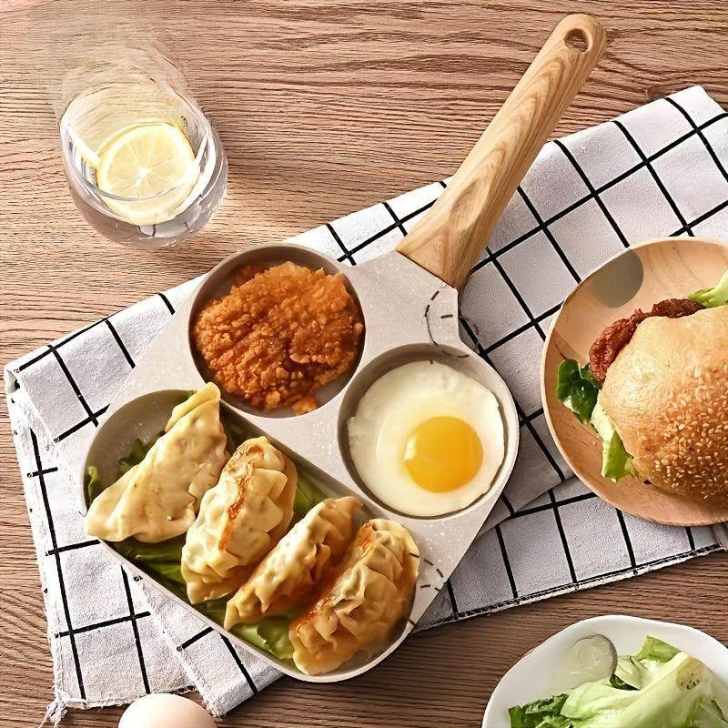 Triple Compartment Nonstick Breakfast Skillet - My Store