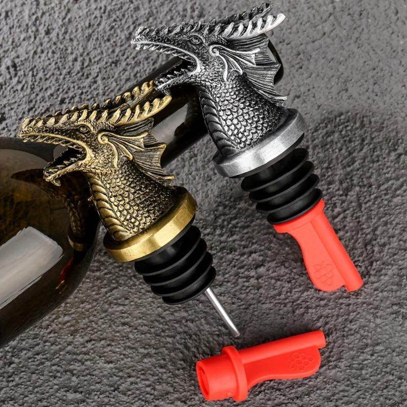 Golden Dragon Head Wine Pourer - My Store