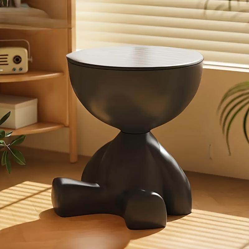 1pc Contemporary Water-Resistant Plastic Mini Bedside Table - My Store