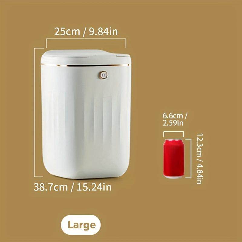 White/Cream Smart Trash Can - My Store