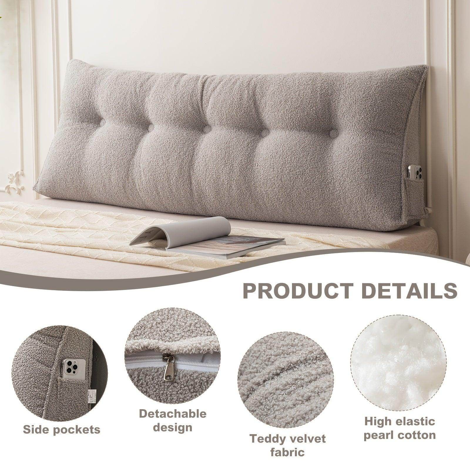 Removable & Washable Triangular Headboard Pillow - My Store