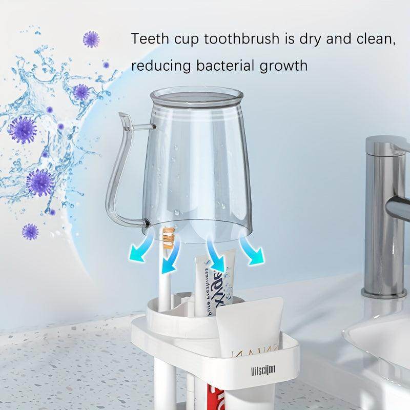 2-in-1 Toothbrush Holder with Cup - My Store