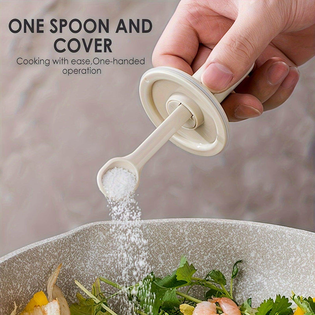 Seasoning Jar with Integrated Spoon & Sealed Lid - My Store