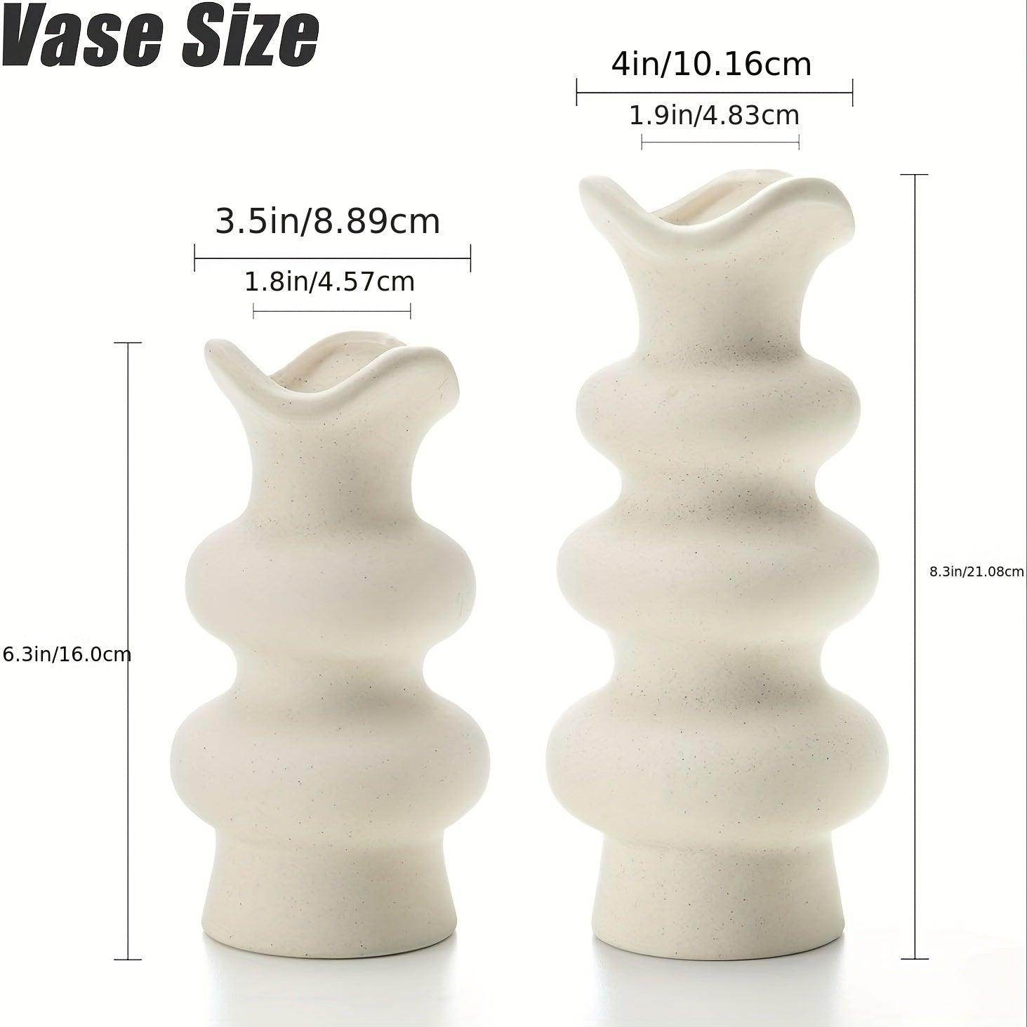 Modern Decorative White Ceramic Vase - My Store