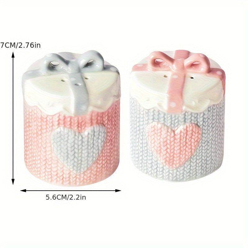 2pcs Ceramic Cartoon Salt & Pepper Mixer Set - My Store