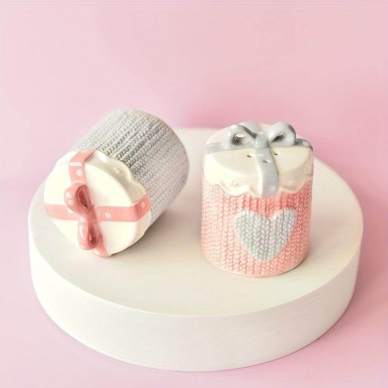 2pcs Ceramic Cartoon Salt & Pepper Mixer Set - My Store