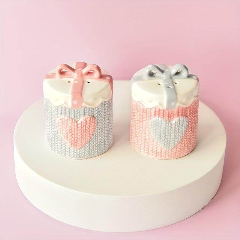 2pcs Ceramic Cartoon Salt & Pepper Mixer Set - My Store