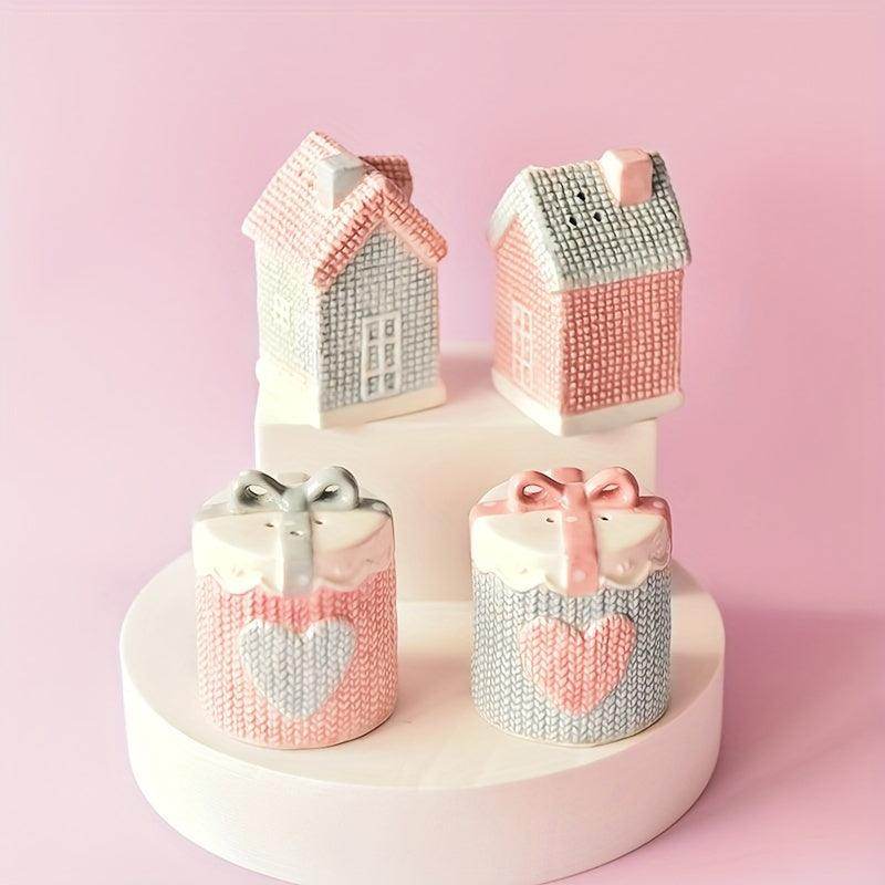 2pcs Ceramic Cartoon Salt & Pepper Mixer Set - My Store