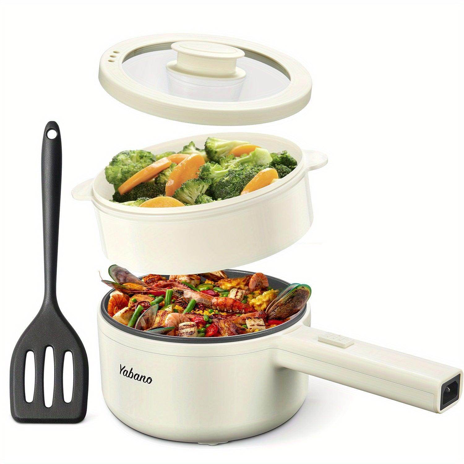 Dual Power Non-Stick Electric Pot with Steamer - My Store