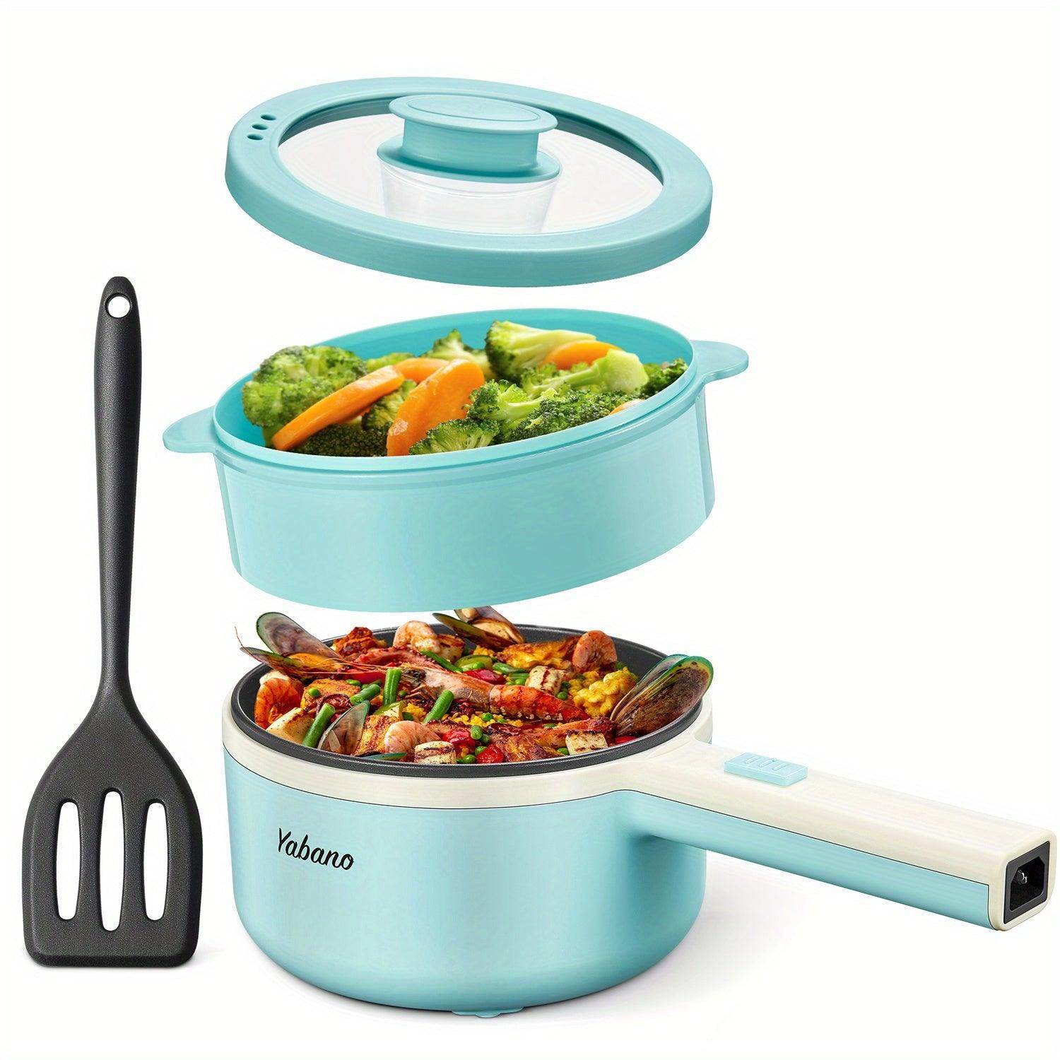 Dual Power Non-Stick Electric Pot with Steamer - My Store