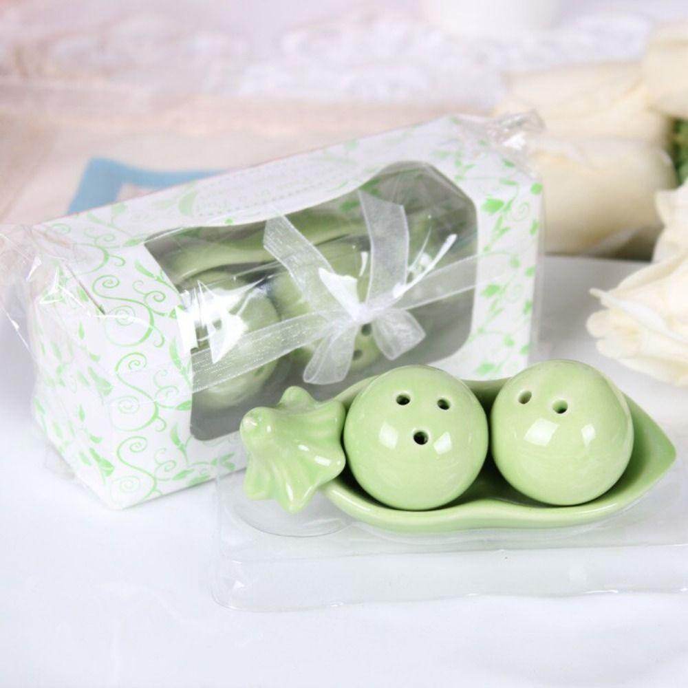 Cute Ceramic "Two Peas in a Pod" Salt & Pepper Shaker - My Store
