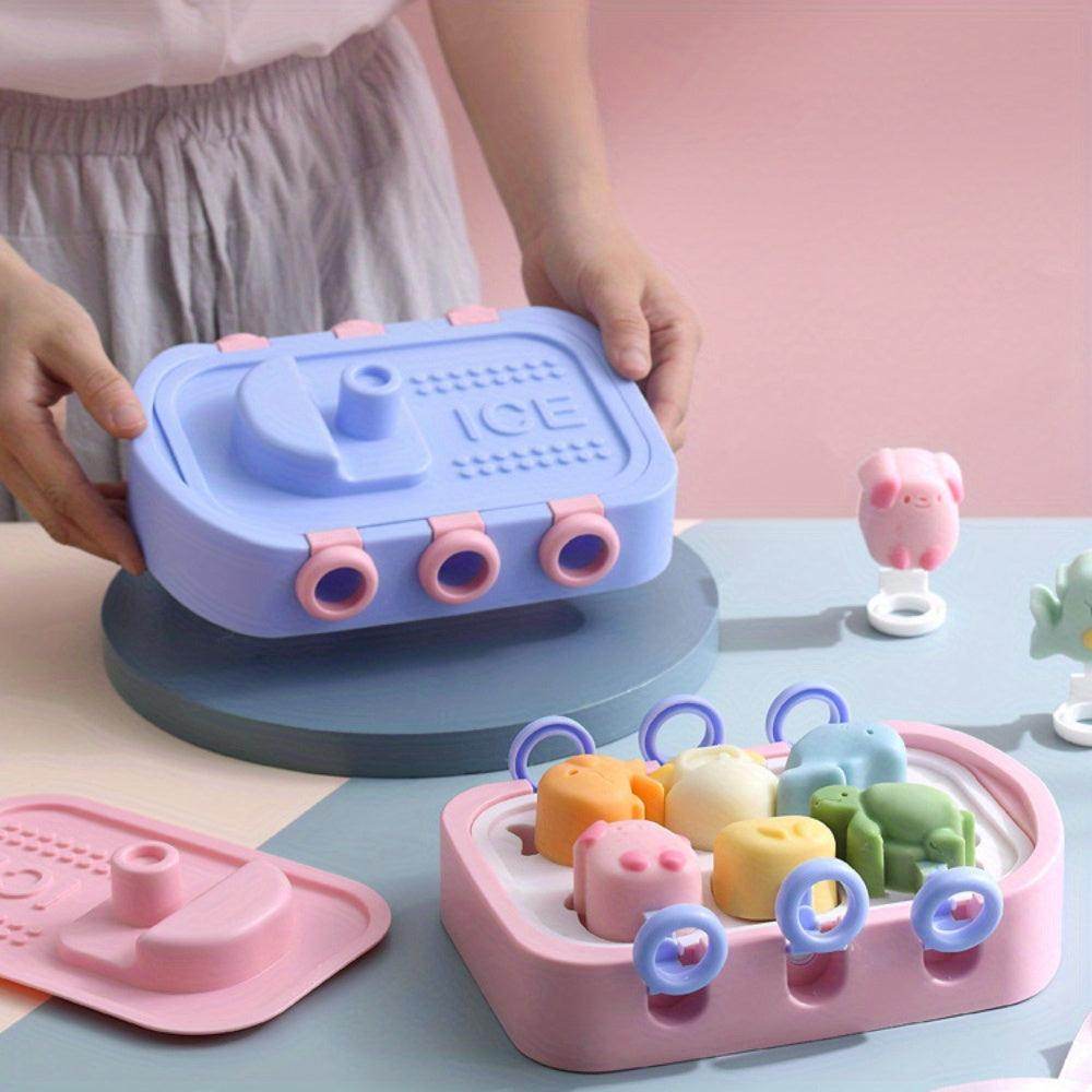 Flexible Silicone Ice Maker Mold Set with Ice Bucket - My Store