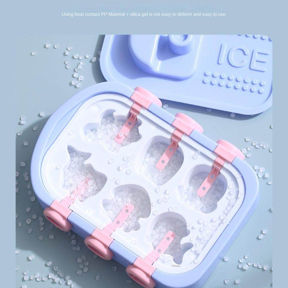 Flexible Silicone Ice Maker Mold Set with Ice Bucket - My Store