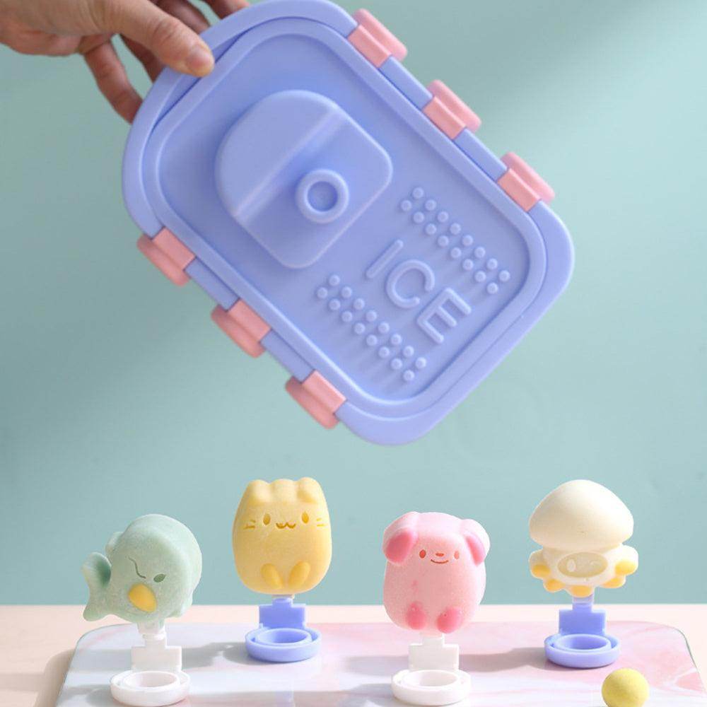 Flexible Silicone Ice Maker Mold Set with Ice Bucket - My Store