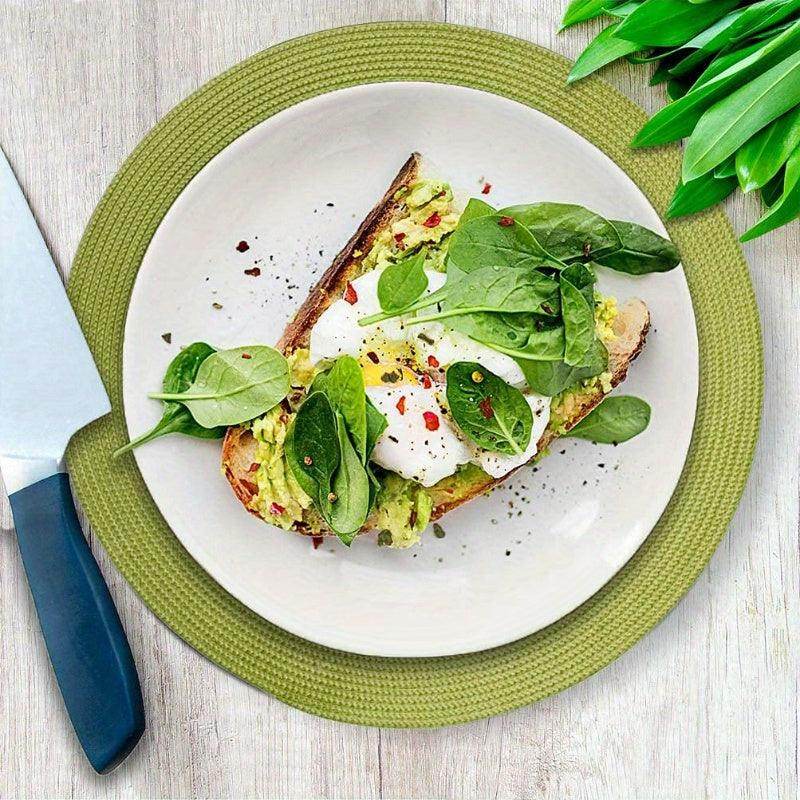 4pc Round Braided Placemats - My Store