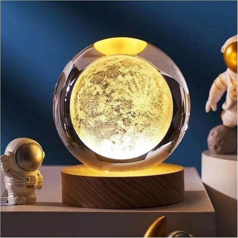 3D Solar System Crystal Ball Night Light - My Store