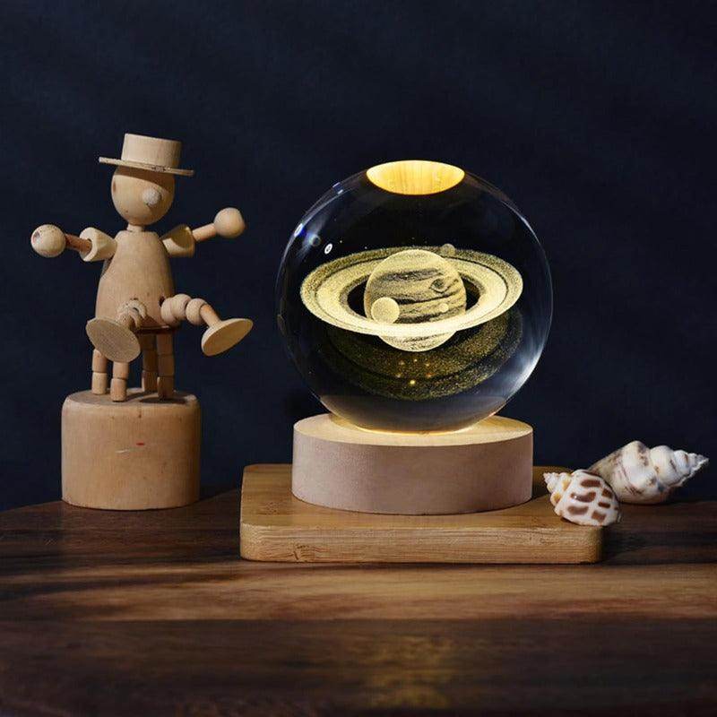 3D Solar System Crystal Ball Night Light - My Store